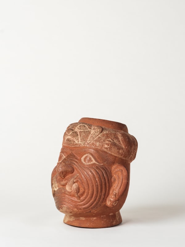 Moche Culture, Face Mask Ceramic, Circa. 500AD