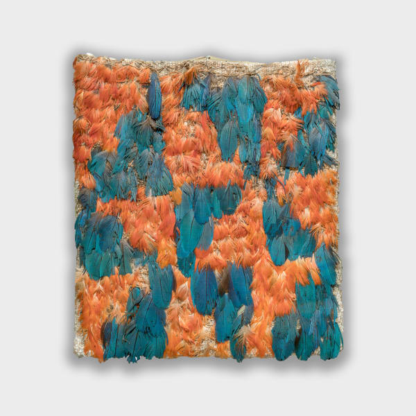 Nazca Culture, Nazca Miniature Geometric Feather Coca Bag, Circa. 500 AD