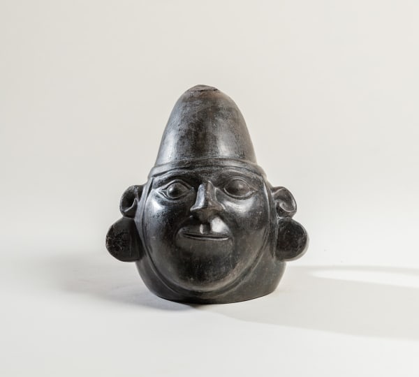 Chimu Culture, Portrait Head Vessel, Circa. 300 - 600 AD