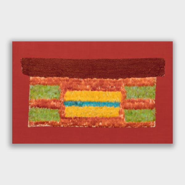 Nazca Culture, Abstract Feather Panel (related examples in the Albers' Foundation", Circa. 500 AD