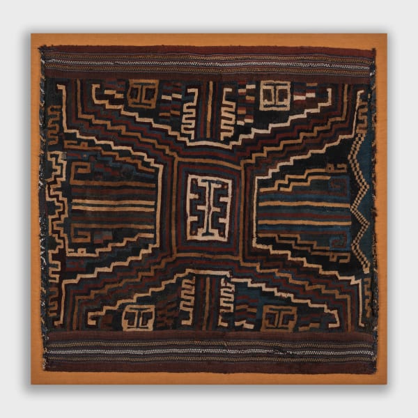 Sihuas Culture, Nazca/Sihuas Mantle with Stylised Ocucaje Icon, C-14 dating 50BC