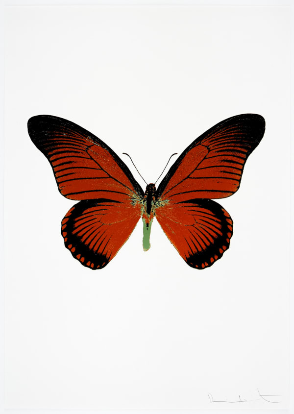Damien Hirst, The Souls IV - Prairie Copper/Raven Black/Leaf Green, 2010