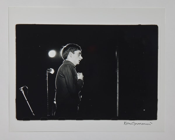 Kevin Cummins, Ian Curtis, Leigh Festival, 27 August 1979