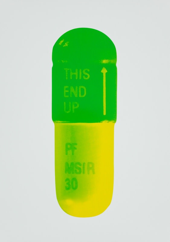 Damien Hirst, The Cure - Mint Blue/Apple Green/Lemon Yellow, 2014