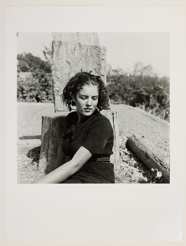 Dora Maar, Inès Sassier in an Olive Tree Trunk Armchair - Hôtel Vaste Horizon Mougins (Inès Sassier dans un Fauteuil en Tronc D’Olivier - Hôtel Vaste Horizon Mougins) Summer 1937, 2022