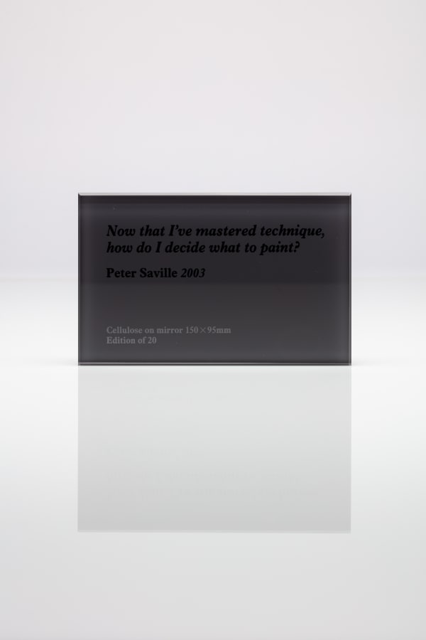 Peter Saville, Now That I've Mastered Technique, How Do I Decide What To Paint (grey ), 2003