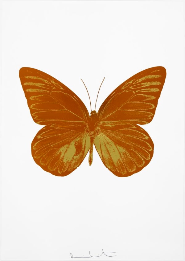 Damien Hirst The Souls I - Prairie Copper/Oriental Gold, 2010 2 colour foil block on 300gsm Arches 88 archival paper. Signed and numbered. Published by Paul Stolper and Other Criteria 72 x 51cm OC7804 / 659-67 Edition of 15