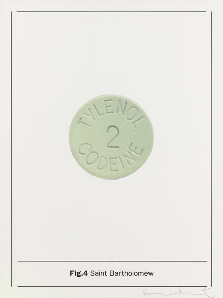 Damien Hirst Fig.4 Saint Bartholomew, 2005 Silkscreen on Somerset satin 410gsm 66.7 x 50cm Edition of 80 Signed and numbered . Published by Paul Stolper and Other Criteria