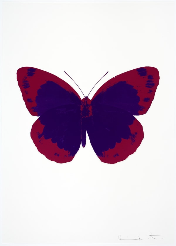 Damien Hirst The Souls II - Imperial Purple/Fuchsia Pink/Blind Impression, 2010 2 colour foil block on 300gsm Arches 88 archival paper. Signed and numbered. Published by Paul Stolper and Other Criteria 72 x 51cm OC7856 / 658-39 Edition of 15