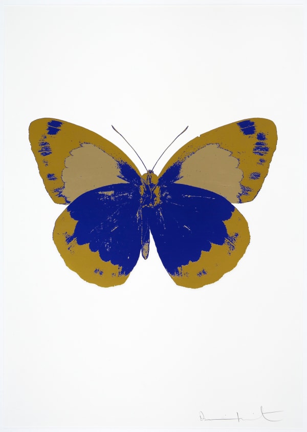 Damien Hirst The Souls II - Westminster Blue/Oriental Gold/Cool Gold, 2010 3 colour foil block on 300gsm Arches 88 archival paper. Signed and numbered. Published by Paul Stolper and Other Criteria 72 x 51cm OC7860 / 658-43 Edition of 15