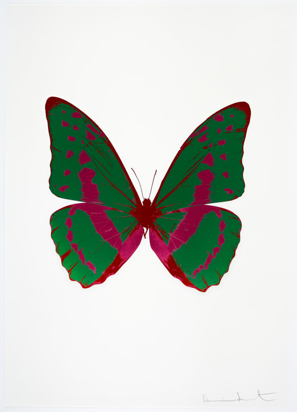 Damien Hirst, The Souls III - Emerald Green/Fuchsia Pink/Chilli Red, 2010