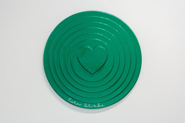 Peter Blake, Green Target (Metal Flake), 2017