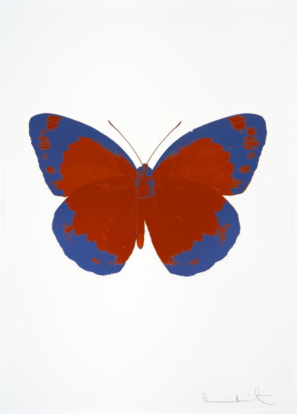 Damien Hirst The Souls II - Prairie Copper/Frost Blue/Blind Impression, 2010 2 colour foil block on 300gsm Arches 88 archival paper. Signed and numbered. Published by Paul Stolper and Other Criteria 72 x 51cm OC7891 / 658-74 Edition of 15