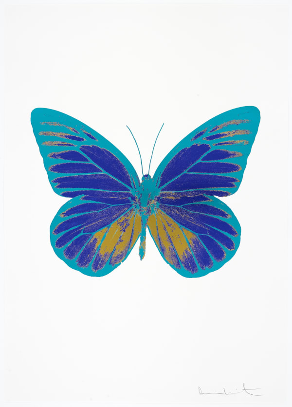 Damien Hirst, The Souls I - Westminster Blue/Oriental Gold/Topaz, 2010