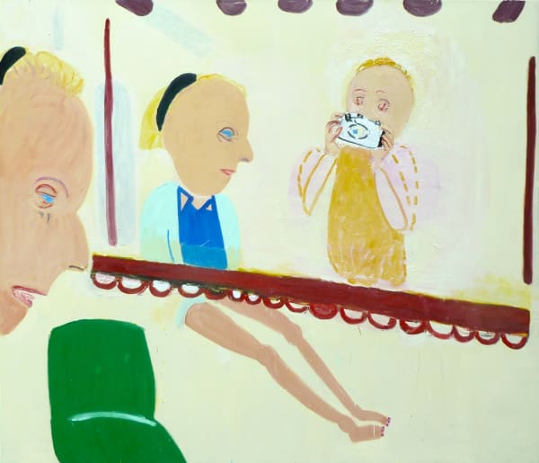 Georgia Hayes Watching me Seeing her, 2014 Oil on canvas. Signed on verso 183 x 214 cm