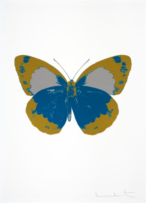 Damien Hirst The Souls II - Turquoise/Oriental Gold/ Silver Gloss, 2010 3 colour foil block on 300gsm Arches 88 archival paper. Signed and numbered. Published by Paul Stolper and Other Criteria 72 x 51cm OC7869 / 658-52 Edition of 15
