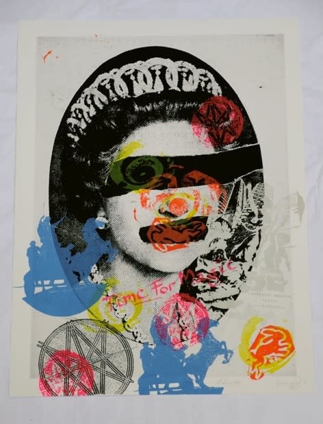 Jamie Reid, Liberty (Black), 2011