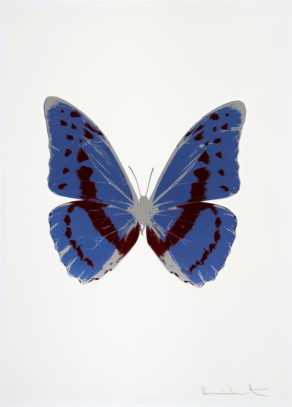 Damien Hirst, The Souls III - Frost Blue/Burgundy/Silver Gloss, 2010