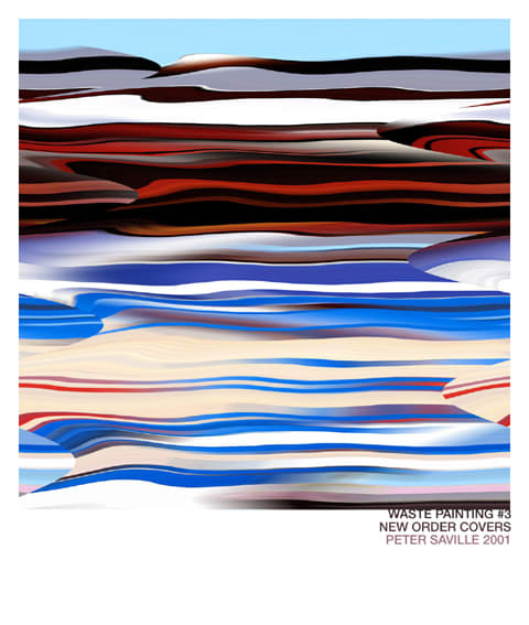 Peter Saville, Waste Painting #3, New Order covers, 2003