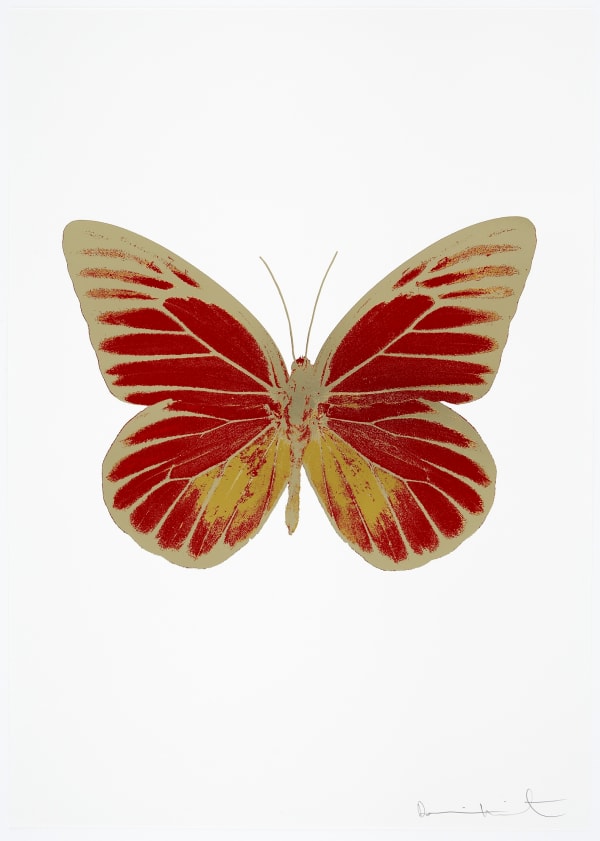 Damien Hirst, The Souls I - Chilli Red/Oriental Gold/Cool Gold, 2010