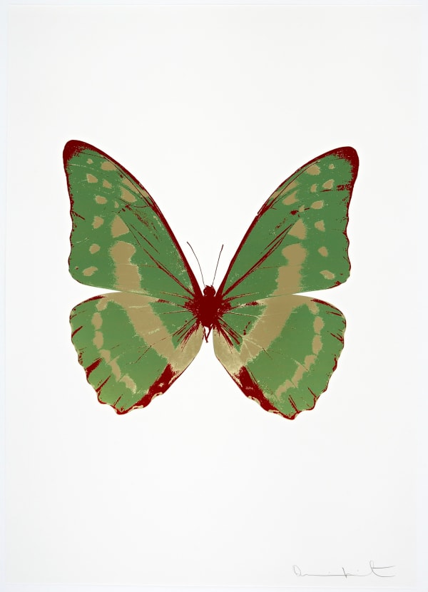 Damien Hirst, The Souls III - Leaf Green/Cool Gold/Chilli Red, 2010