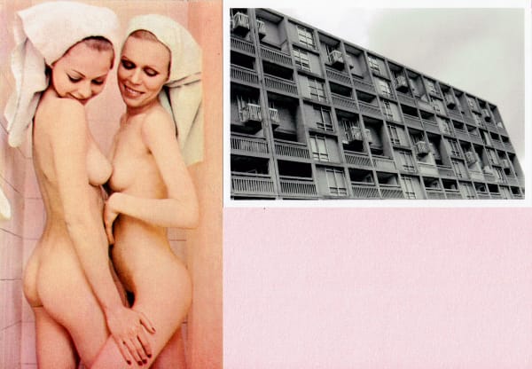 Sarah Hardacre At some point the girls had taken over, 2020 Paper collage 18 x 26.2cm Signed, titled and dated