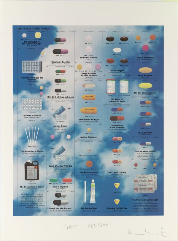 Damien Hirst, New Religion Sky (Individual 3), 2005