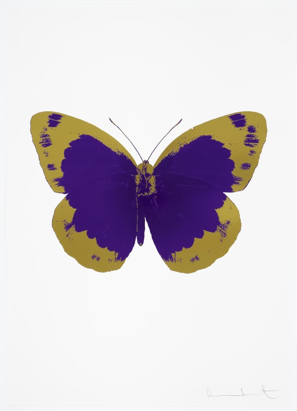 Damien Hirst The Souls II - Imperial Purple/Oriental Gold/Blind Impression, 2010 2 colour foil block on 300gsm Arches 88 archival paper 72 x 51 cm OC7851 Edition of 15 Signed and numbered