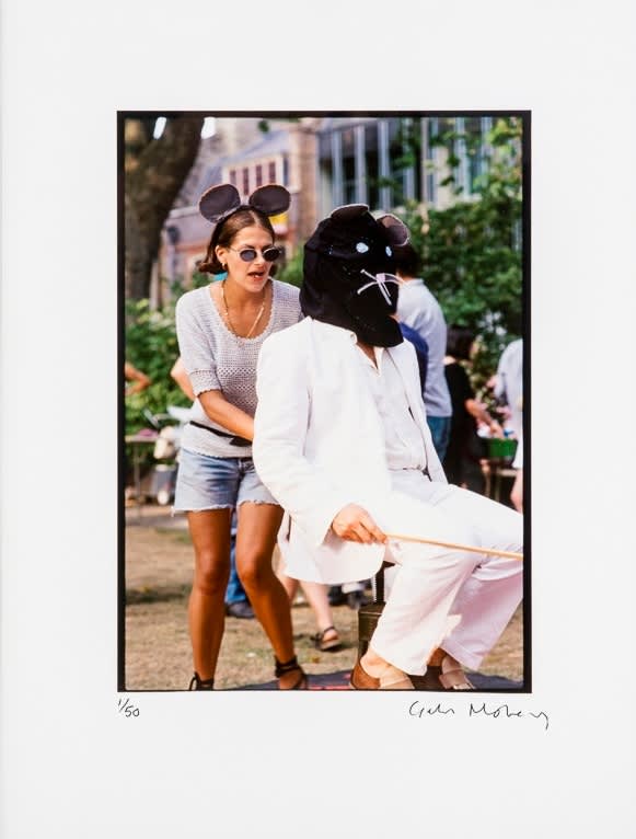 Giles Moberly Tracey Emin and Joshua Compston at the Hanging Picnic (1995), 2013 Digital Print on Hahnemühle Fine Art Baryta. Signed and numbered by the artist. 40 x 30cm Edition of 50