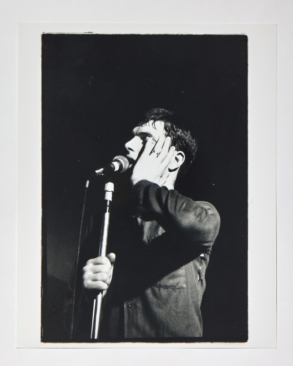 Kevin Cummins, Ian Curtis, The Factory, Manchester, 13 July 1979