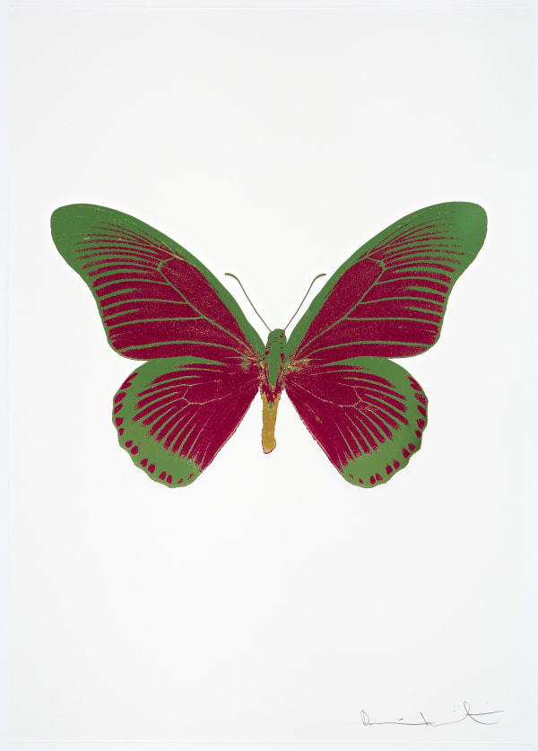 Damien Hirst, The Souls IV - Fuchsia Pink/Leaf Green/Oriental Gold, 2010
