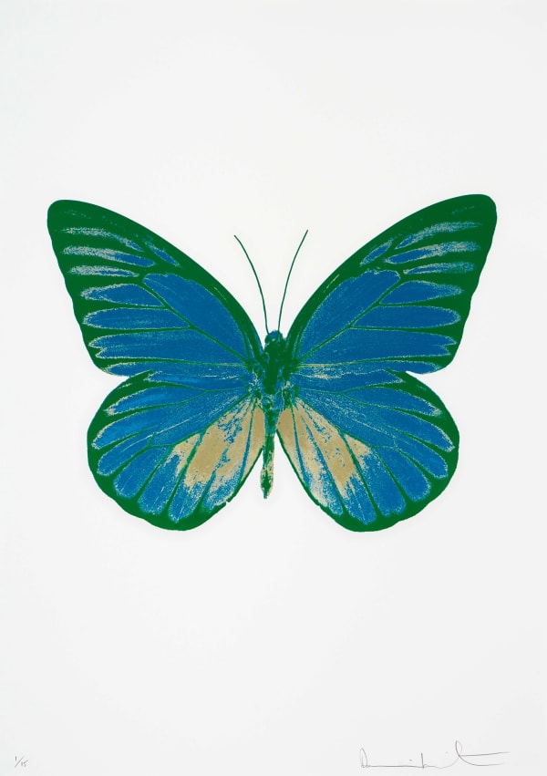 Damien Hirst, The Souls I - Turquoise/Cool Gold/Emerald Green, 2010