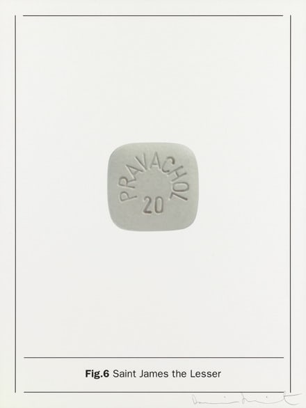 Damien Hirst Fig.6 Saint James the Lesser, 2005 Silkscreen on Somerset satin 410gsm 66.7 x 50cm Edition of 80 Signed and numbered . Published by Paul Stolper and Other Criteria