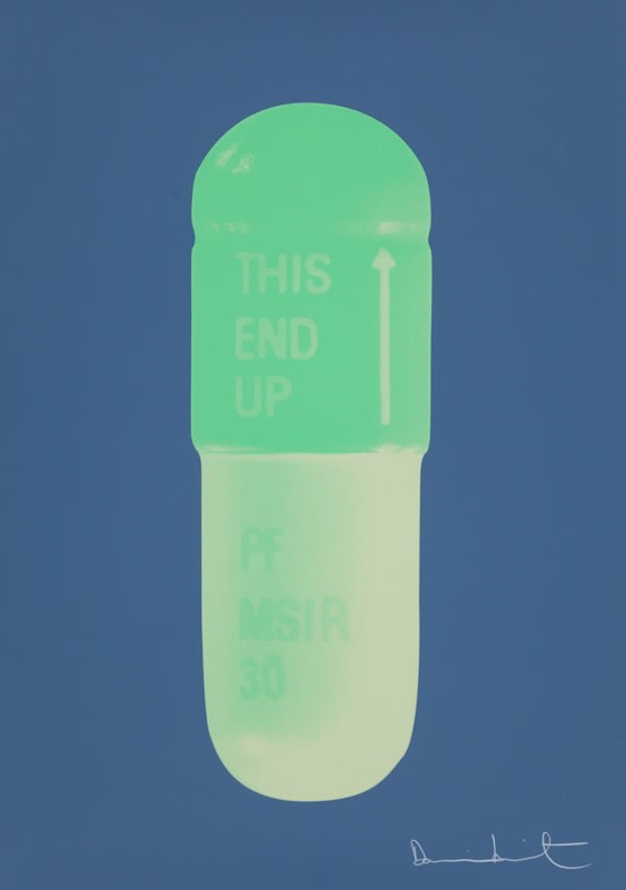 Damien Hirst, The Cure - Steel Blue/Acid Green/Apple Green, 2014