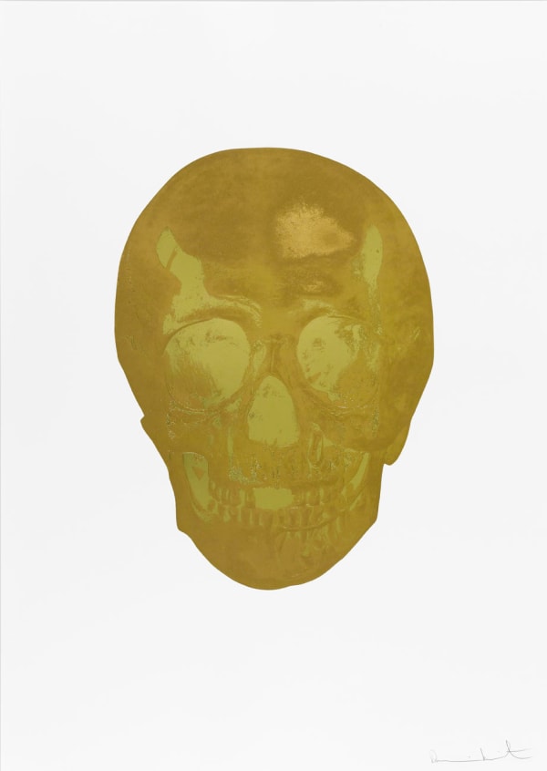 Damien Hirst, Death Or Glory Autumn Gold/Sunset Gold Glorious Skull, 2011