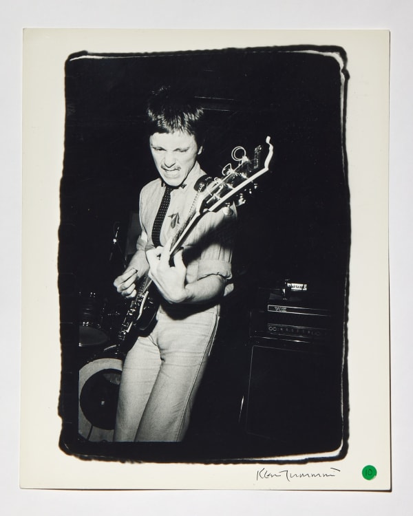 Kevin Cummins, Bernard Sumner, Warsaw, Rafters, Oxford Street, Manchester, 30 June 1977