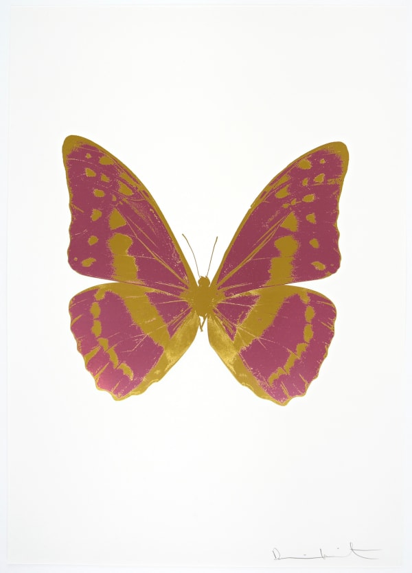 Damien Hirst, The Souls III - Loganberry Pink/Oriental Gold/Oriental Gold, 2010