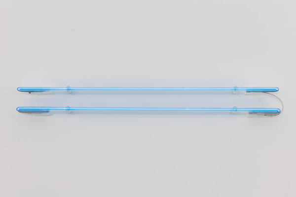 Cerith Wyn Evans "equals...." (protracted (in Argon), 2017 Neon 80 x 13 cm