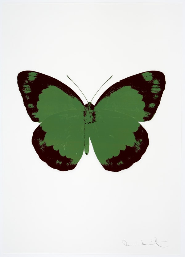 Damien Hirst The Souls II - Leaf Green/Burgundy/Blind Impression, 2010 2 colour foil block on 300gsm Arches 88 archival paper. Signed and numbered. Published by Paul Stolper and Other Criteria 72 x 51cm OC7892 / 658-75 Edition of 15