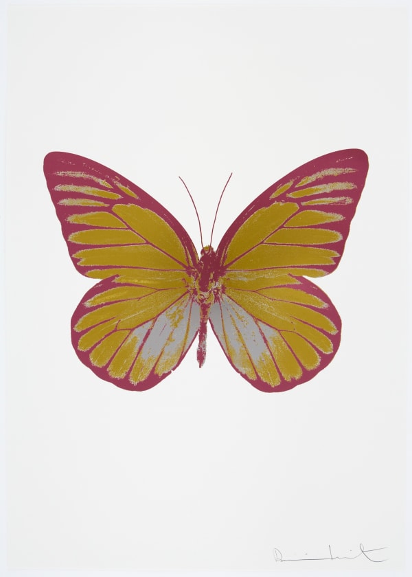 Damien Hirst, The Souls I - Oriental Gold/Silver Gloss/Loganberry Pink, 2010