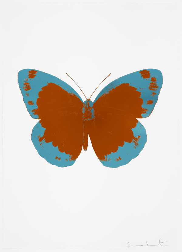 Damien Hirst The Souls II - Prairie Copper/Topaz/Blind Impression, 2010 2 colour foil block on 300gsm Arches 88 archival paper 72 x 51 cm OC7848 Edition of 15 Signed and numbered