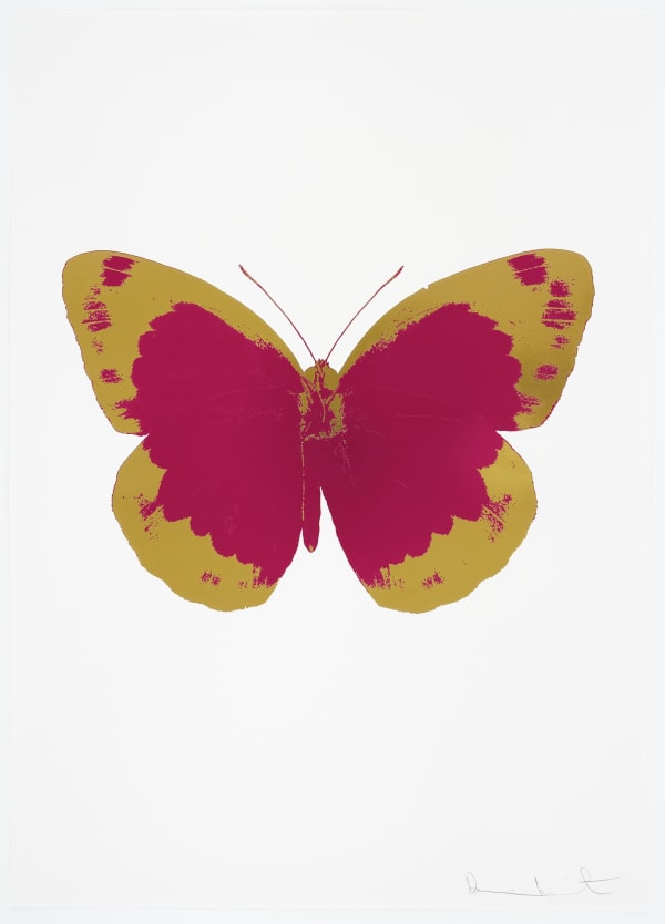 Damien Hirst, The Souls II - Fuchsia Pink/Oriental Gold/Blind Impression, 2010
