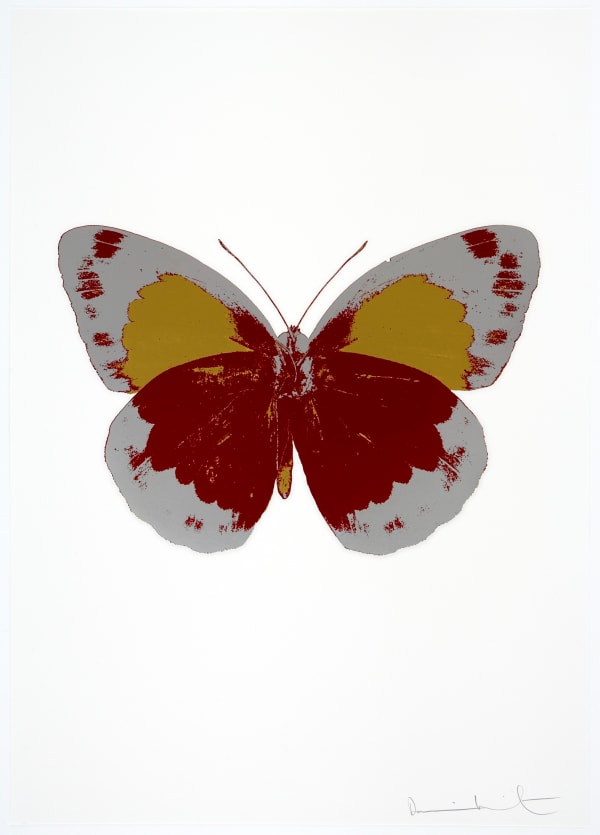 Damien Hirst The Souls II - Chilli Red/Silver Gloss/Oriental Gold, 2010 3 colour foil block on 300gsm Arches 88 archival paper. Signed and numbered. Published by Paul Stolper and Other Criteria 72 x 51cm OC7861 / 658-44 Edition of 15