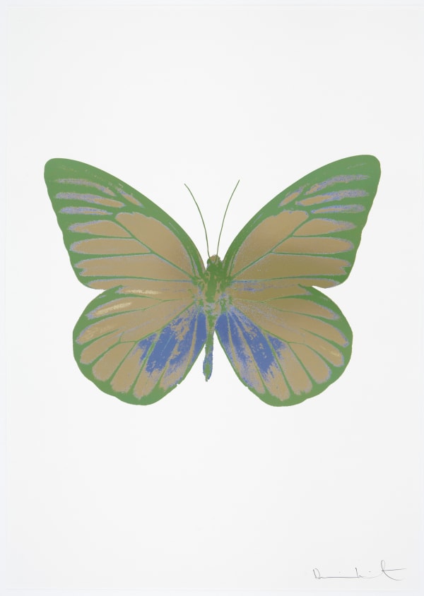 Damien Hirst, The Souls I - Cool Gold/Cornflower Blue/Leaf Green, 2010