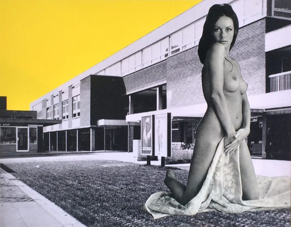 Sarah Hardacre Shout Out at Gunlock, 2019 Paper collage 25.9 x 33.4 cm Framed 28 x 36 cm Signed, titled and dated