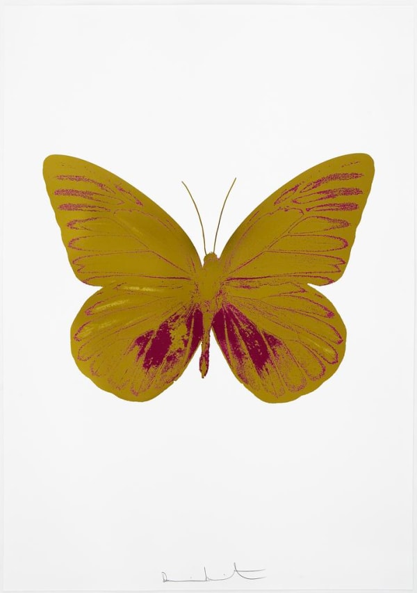 Damien Hirst, The Souls I - Oriental Gold/Fuchsia Pink, 2010