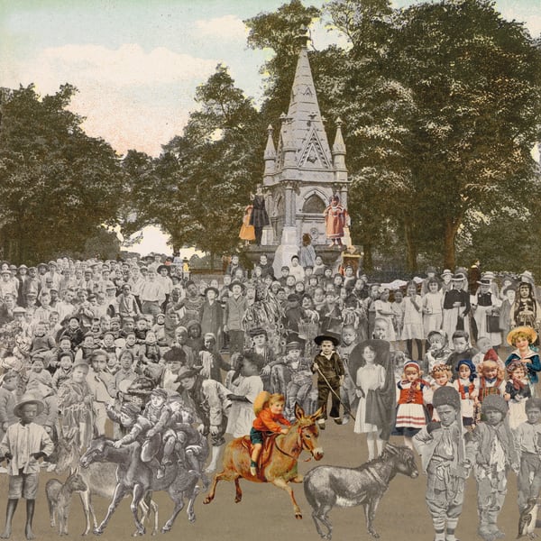 Peter Blake, London- Regent’s Park- The Runaway Donkeys, 2012