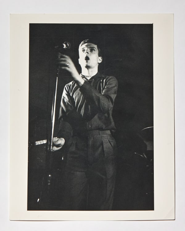 Kevin Cummins, Ian Curtis, The Factory, Manchester, 13 July 1979