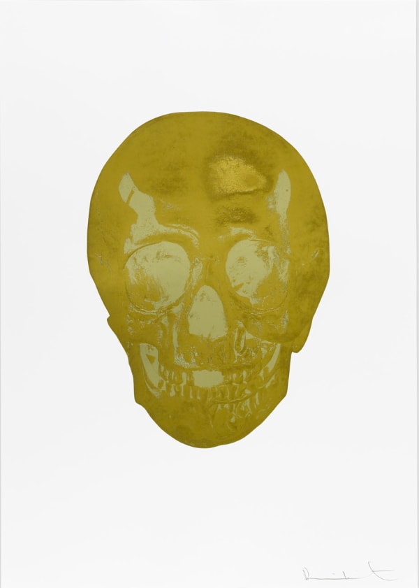 Damien Hirst, Death Or Glory Oriental Gold/Cool Gold Glorious Skull, 2011