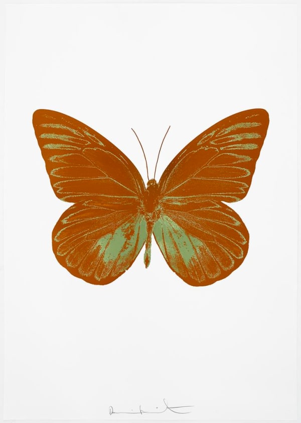 Damien Hirst The Souls I - Paradise Copper/Leaf Green, 2010 2 colour foil block on 300gsm Arches 88 archival paper. Signed and numbered. Published by Paul Stolper and Other Criteria 72 x 51cm OC7787 / 659-50 Edition of 15